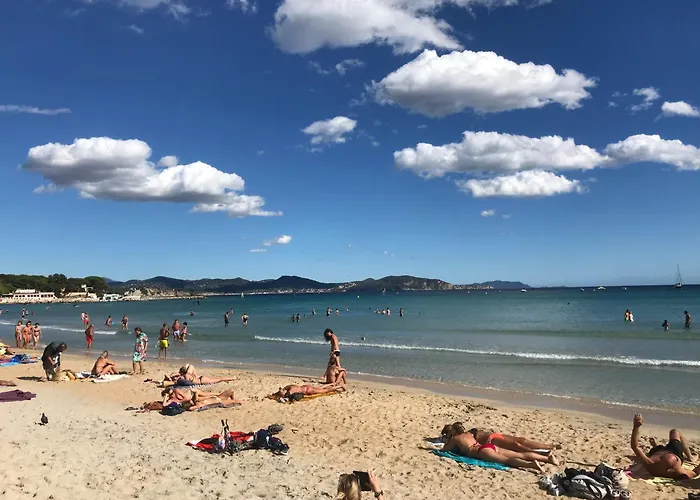 Blue Summer Vibes Apartment For 4P, Ac, Balcony, Parking, Beach At 50M, Spa Access -4